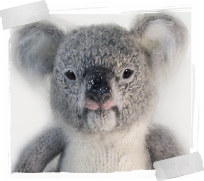 Игрушка вязаная коала